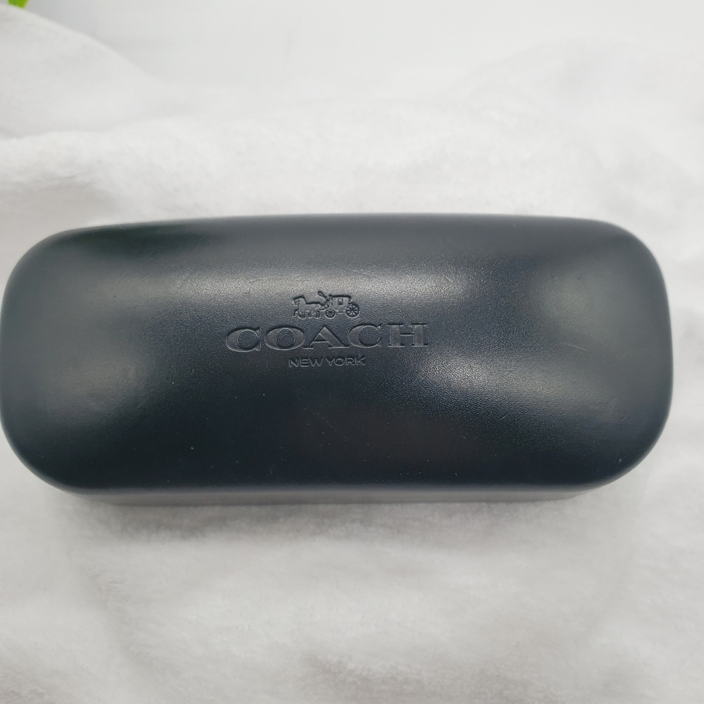 ♡ Coach Black Hard-shell Eyeglass Case 6"x2.5"x2"